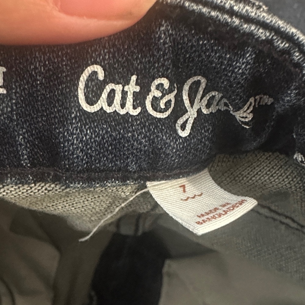 Cat & Jack Dark Blue Straight Jeans - Picture 2 of 3